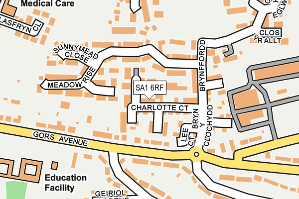 SA1 6RF map - OS OpenMap – Local (Ordnance Survey) SA1 6RF map - OS OpenMap – Local (Ordnance Survey)
