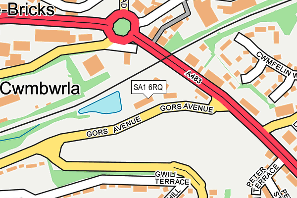 SA1 6RQ map - OS OpenMap – Local (Ordnance Survey) SA1 6RQ map - OS OpenMap – Local (Ordnance Survey)