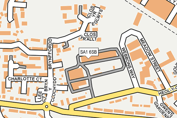SA1 6SB map - OS OpenMap – Local (Ordnance Survey) SA1 6SB map - OS OpenMap – Local (Ordnance Survey)