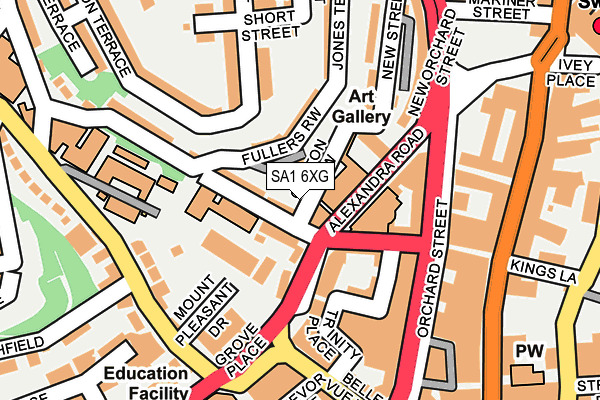 SA1 6XG map - OS OpenMap – Local (Ordnance Survey) SA1 6XG map - OS OpenMap – Local (Ordnance Survey)
