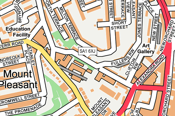 SA1 6XJ map - OS OpenMap – Local (Ordnance Survey) SA1 6XJ map - OS OpenMap – Local (Ordnance Survey)