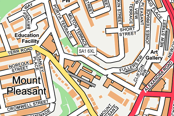 SA1 6XL map - OS OpenMap – Local (Ordnance Survey) SA1 6XL map - OS OpenMap – Local (Ordnance Survey)
