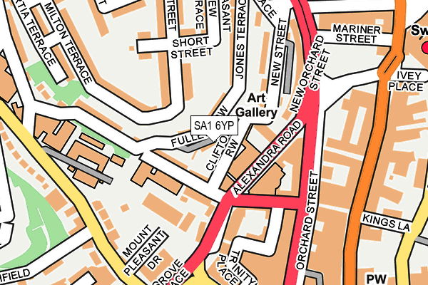SA1 6YP map - OS OpenMap – Local (Ordnance Survey) SA1 6YP map - OS OpenMap – Local (Ordnance Survey)