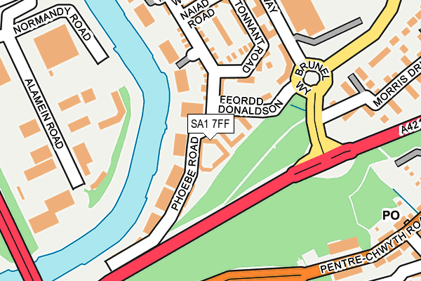 SA1 7FF map - OS OpenMap – Local (Ordnance Survey) SA1 7FF map - OS OpenMap – Local (Ordnance Survey)