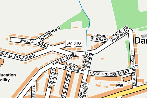 SA1 8HG map - OS OpenMap – Local (Ordnance Survey) SA1 8HG map - OS OpenMap – Local (Ordnance Survey)
