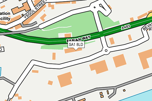 SA1 8LD map - OS OpenMap – Local (Ordnance Survey) SA1 8LD map - OS OpenMap – Local (Ordnance Survey)
