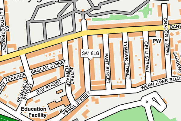 SA1 8LG map - OS OpenMap – Local (Ordnance Survey) SA1 8LG map - OS OpenMap – Local (Ordnance Survey)