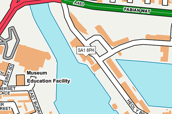 SA1 8PH map - OS OpenMap – Local (Ordnance Survey) SA1 8PH map - OS OpenMap – Local (Ordnance Survey)