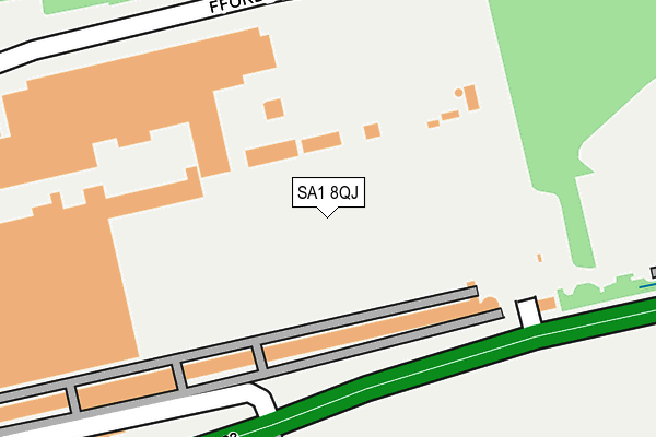 SA1 8QJ map - OS OpenMap – Local (Ordnance Survey) SA1 8QJ map - OS OpenMap – Local (Ordnance Survey)