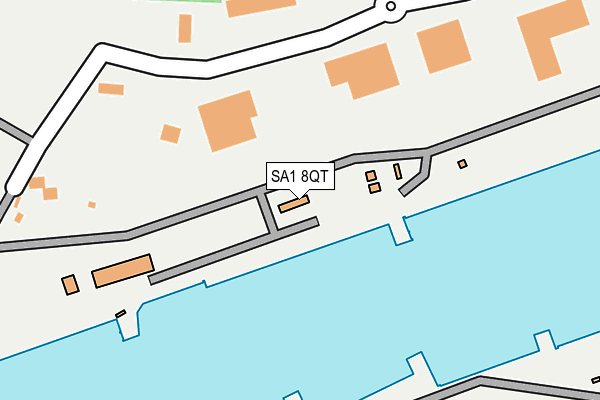 SA1 8QT map - OS OpenMap – Local (Ordnance Survey) SA1 8QT map - OS OpenMap – Local (Ordnance Survey)