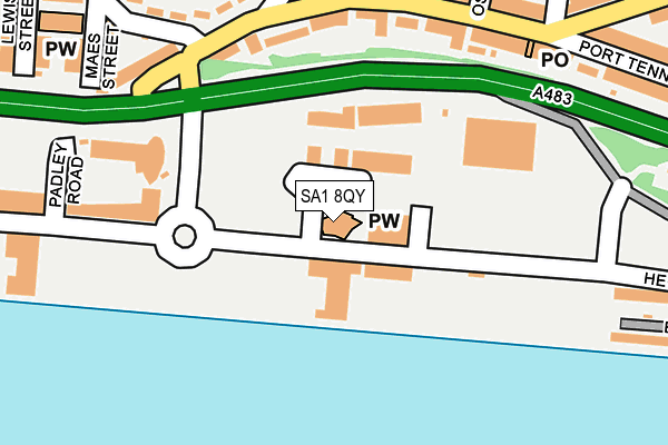 SA1 8QY map - OS OpenMap – Local (Ordnance Survey) SA1 8QY map - OS OpenMap – Local (Ordnance Survey)