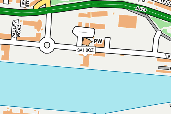 SA1 8QZ map - OS OpenMap – Local (Ordnance Survey) SA1 8QZ map - OS OpenMap – Local (Ordnance Survey)