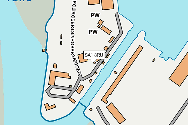 SA1 8RU map - OS OpenMap – Local (Ordnance Survey) SA1 8RU map - OS OpenMap – Local (Ordnance Survey)