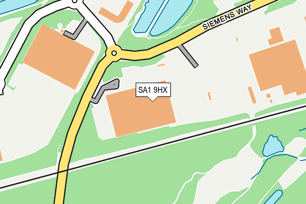 SA1 9HX map - OS OpenMap – Local (Ordnance Survey) SA1 9HX map - OS OpenMap – Local (Ordnance Survey)