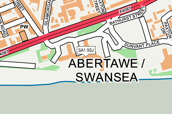 SA1 9SJ map - OS OpenMap – Local (Ordnance Survey) SA1 9SJ map - OS OpenMap – Local (Ordnance Survey)