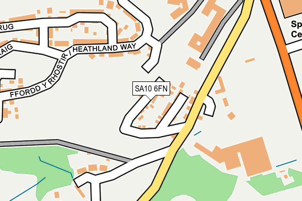 SA10 6FN map - OS OpenMap – Local (Ordnance Survey)