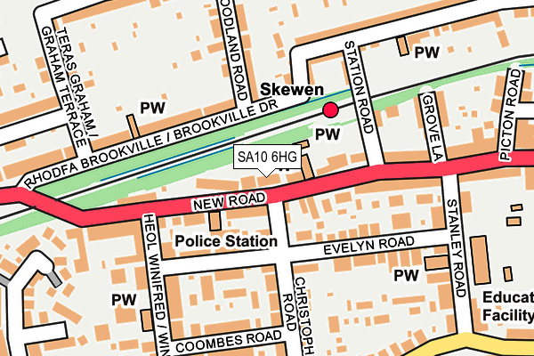 SA10 6HG map - OS OpenMap – Local (Ordnance Survey)