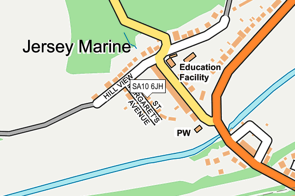 SA10 6JH map - OS OpenMap – Local (Ordnance Survey) SA10 6JH map - OS OpenMap – Local (Ordnance Survey)