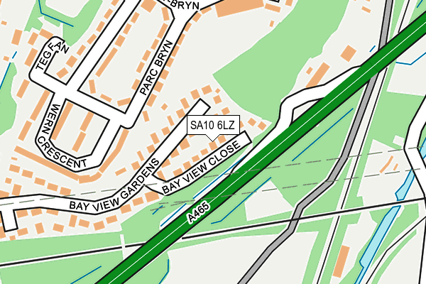 SA10 6LZ map - OS OpenMap – Local (Ordnance Survey) SA10 6LZ map - OS OpenMap – Local (Ordnance Survey)
