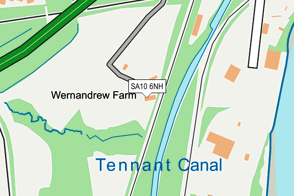 SA10 6NH map - OS OpenMap – Local (Ordnance Survey) SA10 6NH map - OS OpenMap – Local (Ordnance Survey)