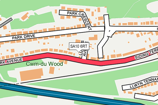 SA10 6RT map - OS OpenMap – Local (Ordnance Survey) SA10 6RT map - OS OpenMap – Local (Ordnance Survey)