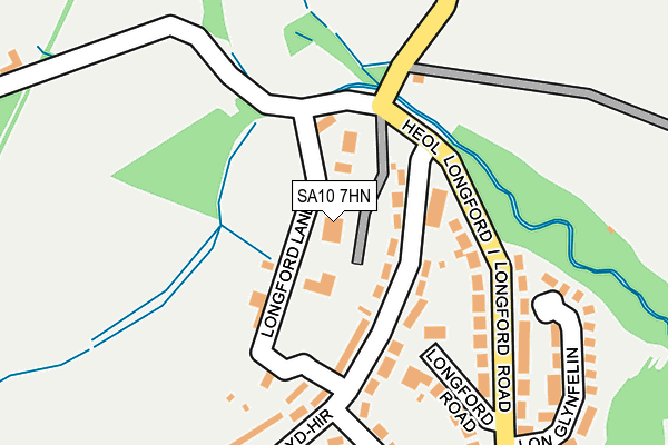 SA10 7HN map - OS OpenMap – Local (Ordnance Survey) SA10 7HN map - OS OpenMap – Local (Ordnance Survey)