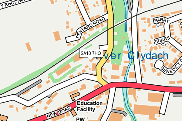 SA10 7HQ map - OS OpenMap – Local (Ordnance Survey) SA10 7HQ map - OS OpenMap – Local (Ordnance Survey)