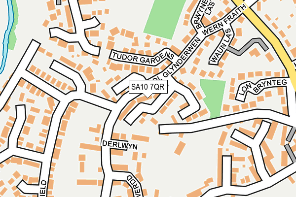 SA10 7QR map - OS OpenMap – Local (Ordnance Survey) SA10 7QR map - OS OpenMap – Local (Ordnance Survey)