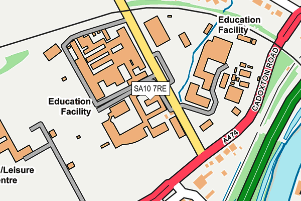 SA10 7RE map - OS OpenMap – Local (Ordnance Survey) SA10 7RE map - OS OpenMap – Local (Ordnance Survey)