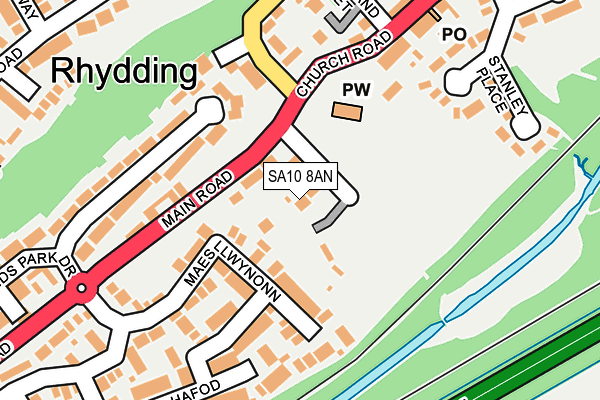 SA10 8AN map - OS OpenMap – Local (Ordnance Survey) SA10 8AN map - OS OpenMap – Local (Ordnance Survey)