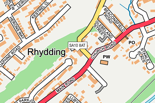 SA10 8AT map - OS OpenMap – Local (Ordnance Survey) SA10 8AT map - OS OpenMap – Local (Ordnance Survey)