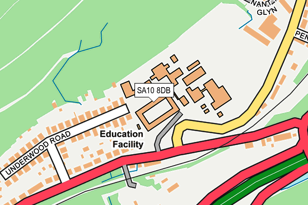 SA10 8DB map - OS OpenMap – Local (Ordnance Survey) SA10 8DB map - OS OpenMap – Local (Ordnance Survey)