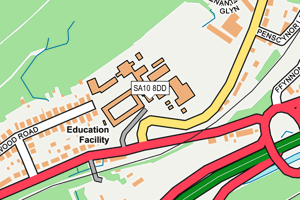 SA10 8DD map - OS OpenMap – Local (Ordnance Survey) SA10 8DD map - OS OpenMap – Local (Ordnance Survey)