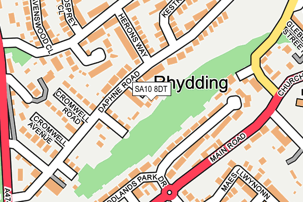 SA10 8DT map - OS OpenMap – Local (Ordnance Survey) SA10 8DT map - OS OpenMap – Local (Ordnance Survey)