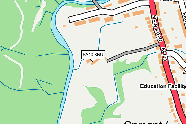 SA10 8NU map - OS OpenMap – Local (Ordnance Survey) SA10 8NU map - OS OpenMap – Local (Ordnance Survey)