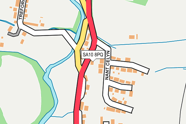 SA10 8PQ map - OS OpenMap – Local (Ordnance Survey) SA10 8PQ map - OS OpenMap – Local (Ordnance Survey)