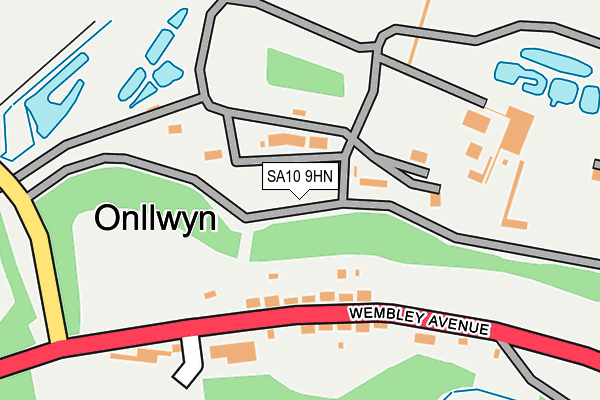SA10 9HN map - OS OpenMap – Local (Ordnance Survey) SA10 9HN map - OS OpenMap – Local (Ordnance Survey)
