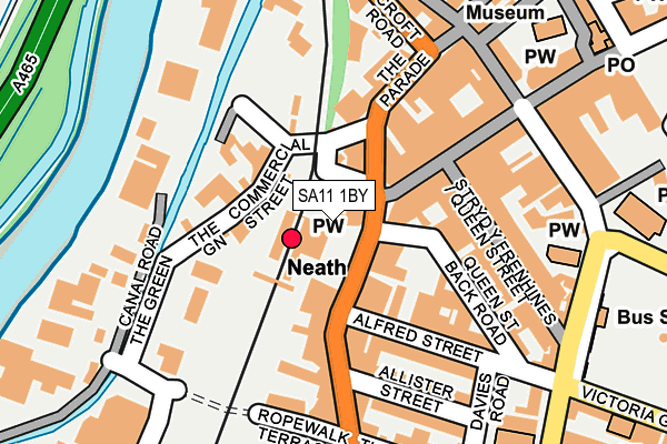 SA11 1BY map - OS OpenMap – Local (Ordnance Survey) SA11 1BY map - OS OpenMap – Local (Ordnance Survey)