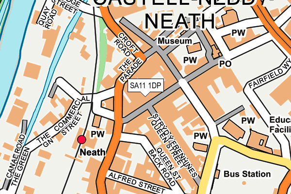 SA11 1DP map - OS OpenMap – Local (Ordnance Survey) SA11 1DP map - OS OpenMap – Local (Ordnance Survey)