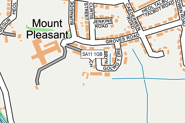 SA11 1GB map - OS OpenMap – Local (Ordnance Survey) SA11 1GB map - OS OpenMap – Local (Ordnance Survey)