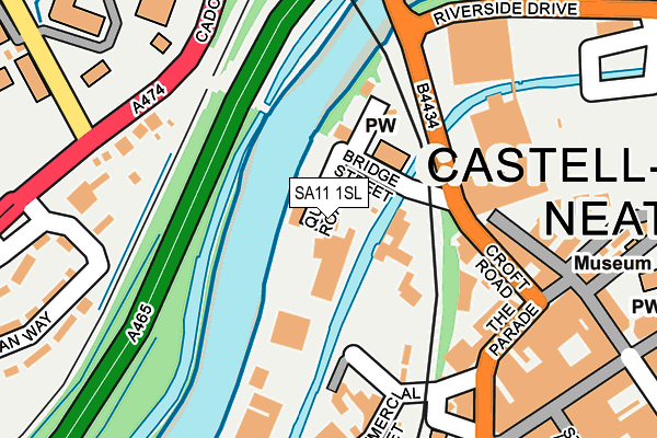 SA11 1SL map - OS OpenMap – Local (Ordnance Survey) SA11 1SL map - OS OpenMap – Local (Ordnance Survey)