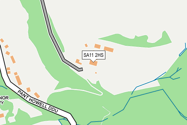 SA11 2HS map - OS OpenMap – Local (Ordnance Survey) SA11 2HS map - OS OpenMap – Local (Ordnance Survey)