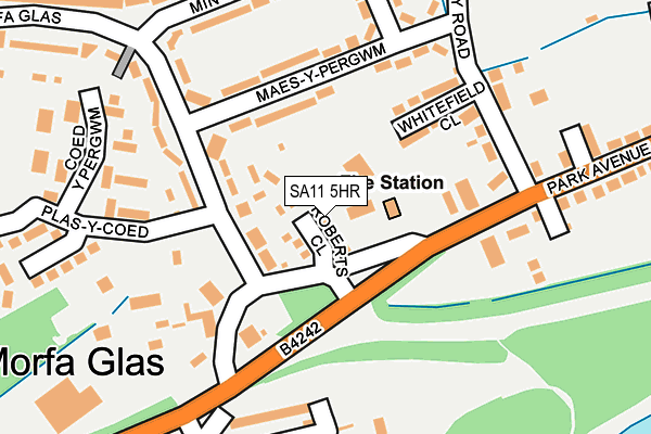 SA11 5HR map - OS OpenMap – Local (Ordnance Survey)