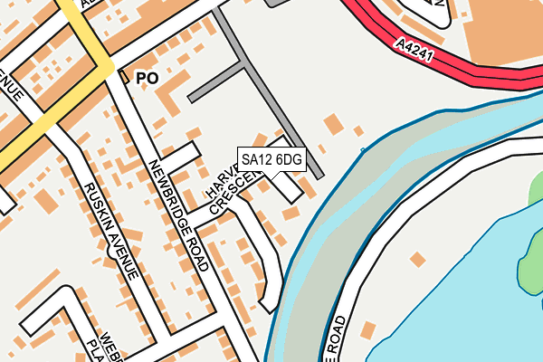 SA12 6DG map - OS OpenMap – Local (Ordnance Survey) SA12 6DG map - OS OpenMap – Local (Ordnance Survey)