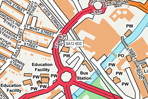 SA12 6DZ map - OS OpenMap – Local (Ordnance Survey) SA12 6DZ map - OS OpenMap – Local (Ordnance Survey)