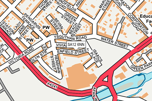 SA12 6NN map - OS OpenMap – Local (Ordnance Survey) SA12 6NN map - OS OpenMap – Local (Ordnance Survey)