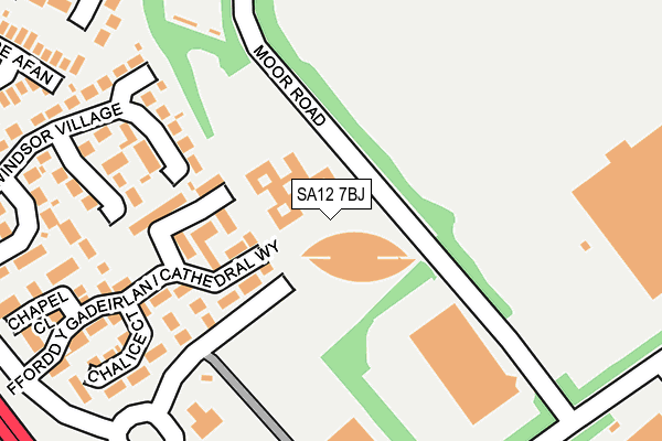 SA12 7BJ map - OS OpenMap – Local (Ordnance Survey) SA12 7BJ map - OS OpenMap – Local (Ordnance Survey)