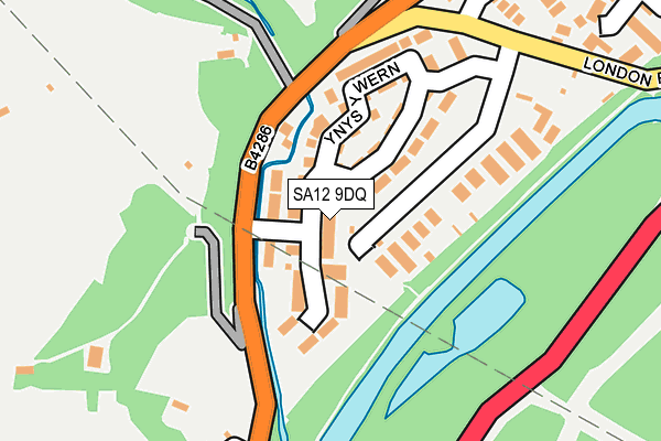 SA12 9DQ map - OS OpenMap – Local (Ordnance Survey) SA12 9DQ map - OS OpenMap – Local (Ordnance Survey)
