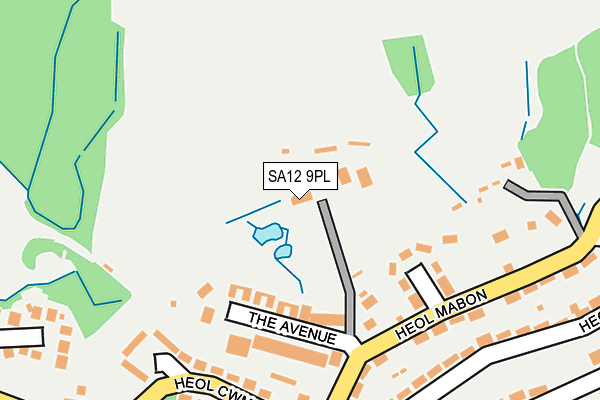 SA12 9PL map - OS OpenMap – Local (Ordnance Survey)