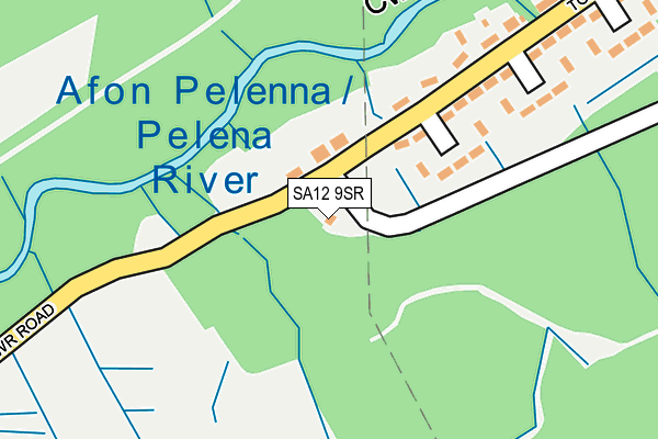 SA12 9SR map - OS OpenMap – Local (Ordnance Survey) SA12 9SR map - OS OpenMap – Local (Ordnance Survey)